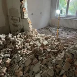 Фото от клиента: кирпич после сноса перегородок