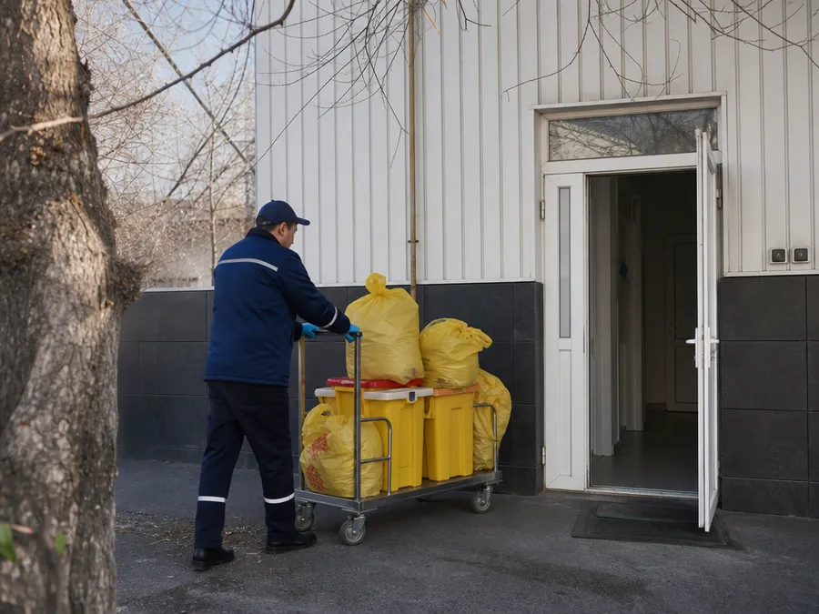 Разовый вывоз медицинского мусора газелью