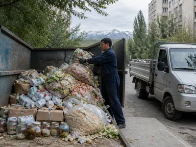 Списанные продукты из холодильника ресторана