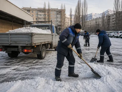 Вывоз снега с территории в Алматы